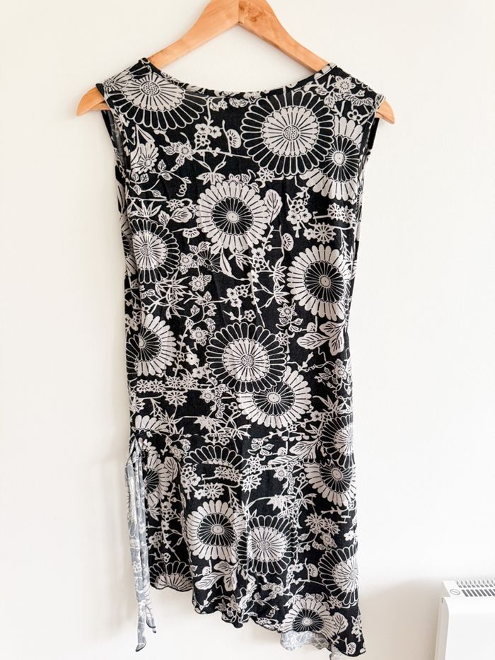 Robe cache cœur noir gris cache-cache taille 40 L - photo numéro 4