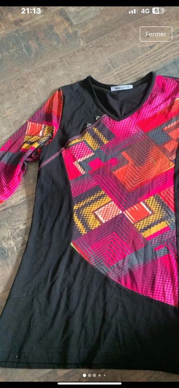 Pull fin col V manches 3/4