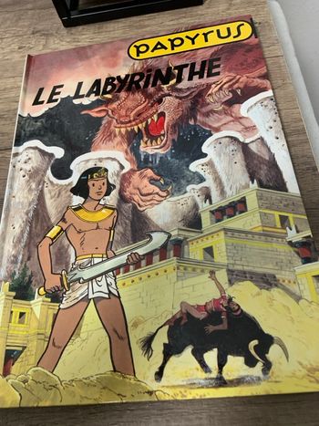 BD double album Papyrus le labyrinthe et l île cyclope