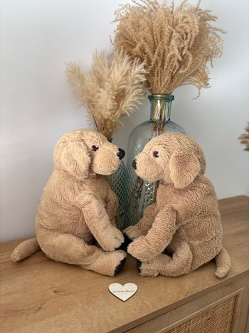 Lot peluches golden retriever 36 cm