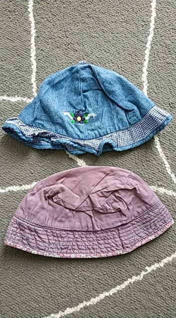 Lot 2 chapeaux 12 mois