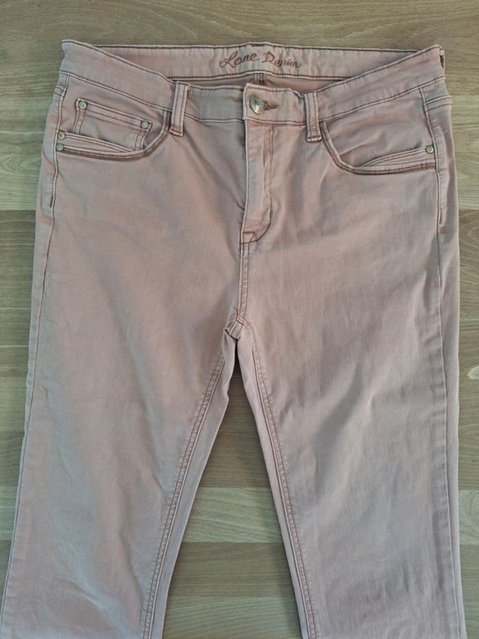Jean vieux rose Love Denim femme 40 L - photo numéro 5