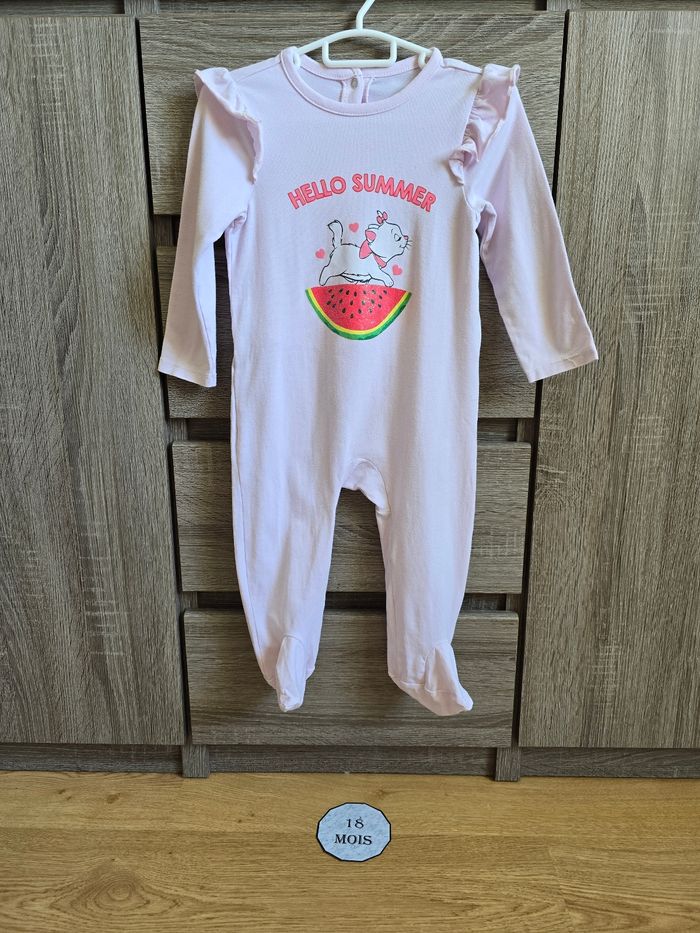 Vêtement Bébé Fille - Pyjama Marie - Disney- 18 mois