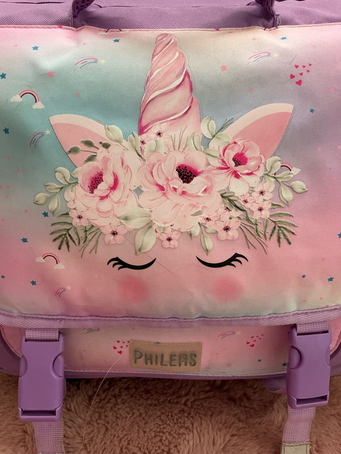 Cartable à roulettes Licorne - photo numéro 2
