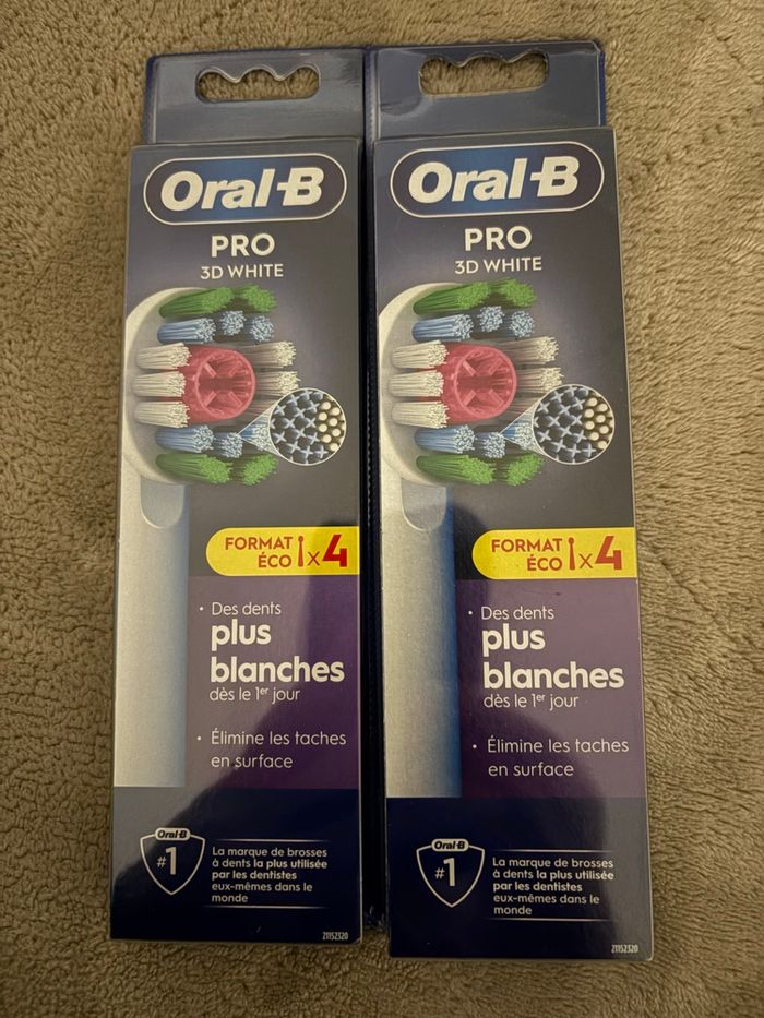 Brossettes Oral B Pro (8 au total) Neuf sous blister