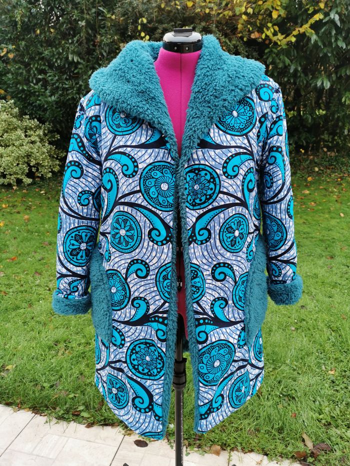 Manteau réversible wax taille 36/38 - photo numéro 4