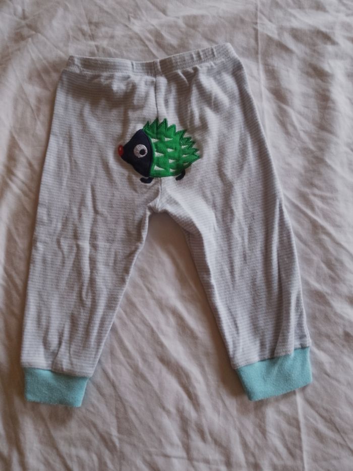 Pantalon bleu clair et blanc - photo numéro 2