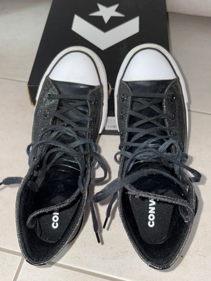 Converse plate-forme noire pailletées - photo numéro 9
