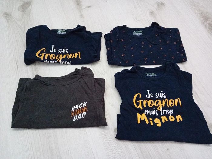 Lot de 4 tee-shirt manche longue 3 mois