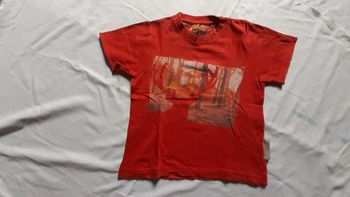 Tee-shirt orange avec motif