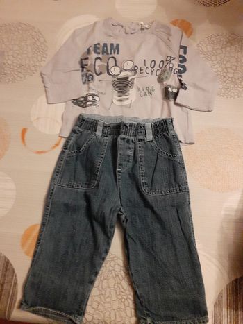 Ensemble tee-shirt ml + jean