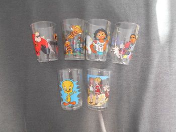 Verres (Amora/Disney) vintage à 0,50 EURO piéce!