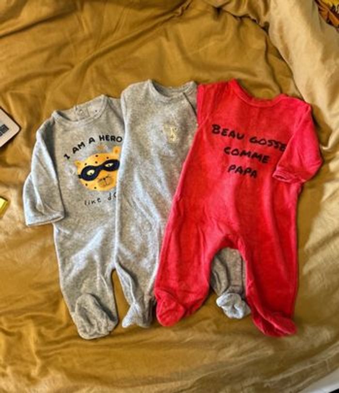 Lot de 3 pyjamas