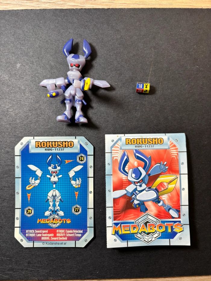 Jouet figurine action figure vintage Hasbro takara medabots , Rokusho kwg-11237