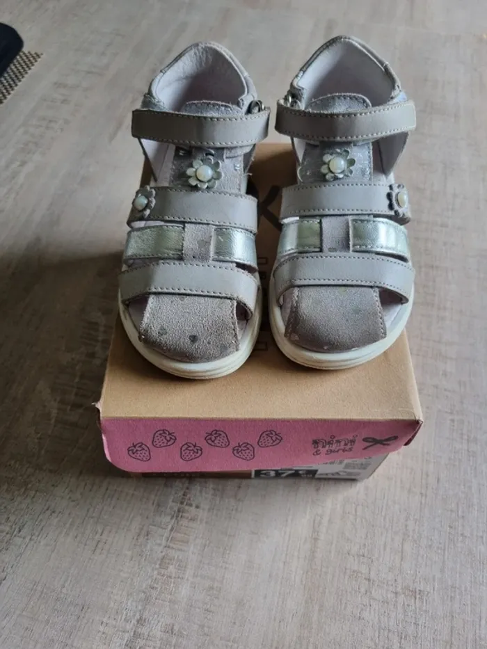 Sandales cuir fille P.26 - photo numéro 2