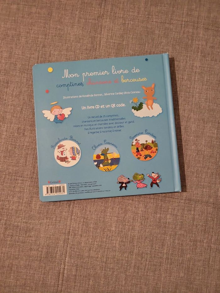 Livre "comptines chanssons et berceuses" - photo numéro 2