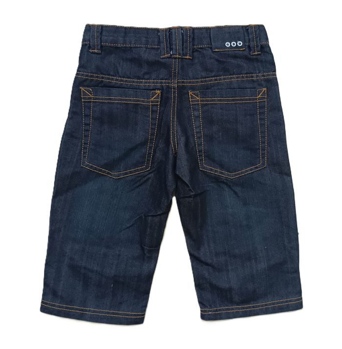 Bermuda jean bleu marine. Short long. In Extenso. Coton. Polyester. Taille 8 ans. 125 - 131 cm - photo numéro 9