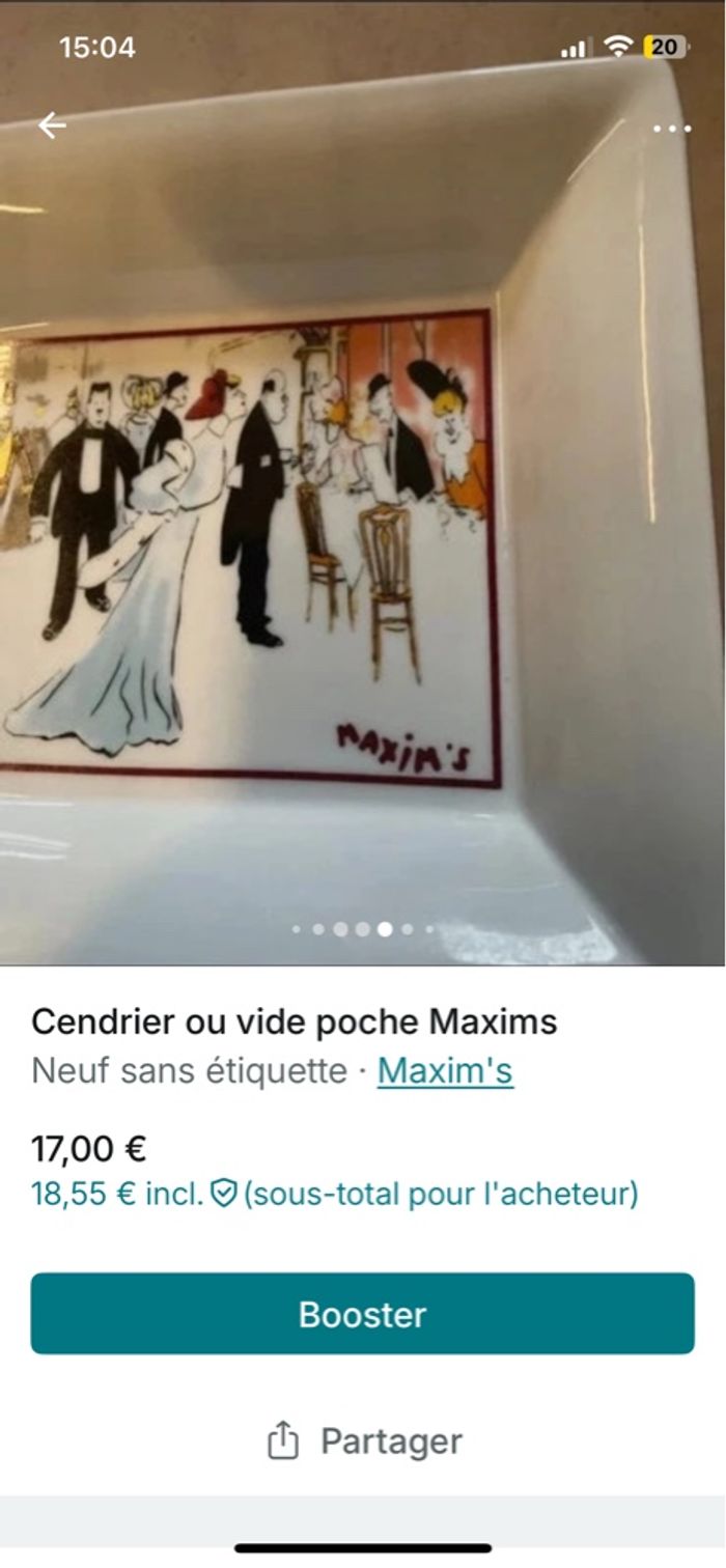 Cendrier vide poche Maxims - photo numéro 6
