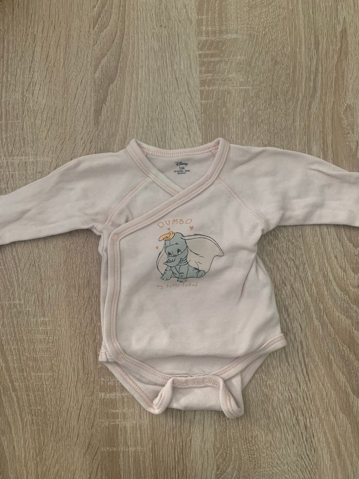 Lot de 2 bodies dumbo 1 mois - photo numéro 4