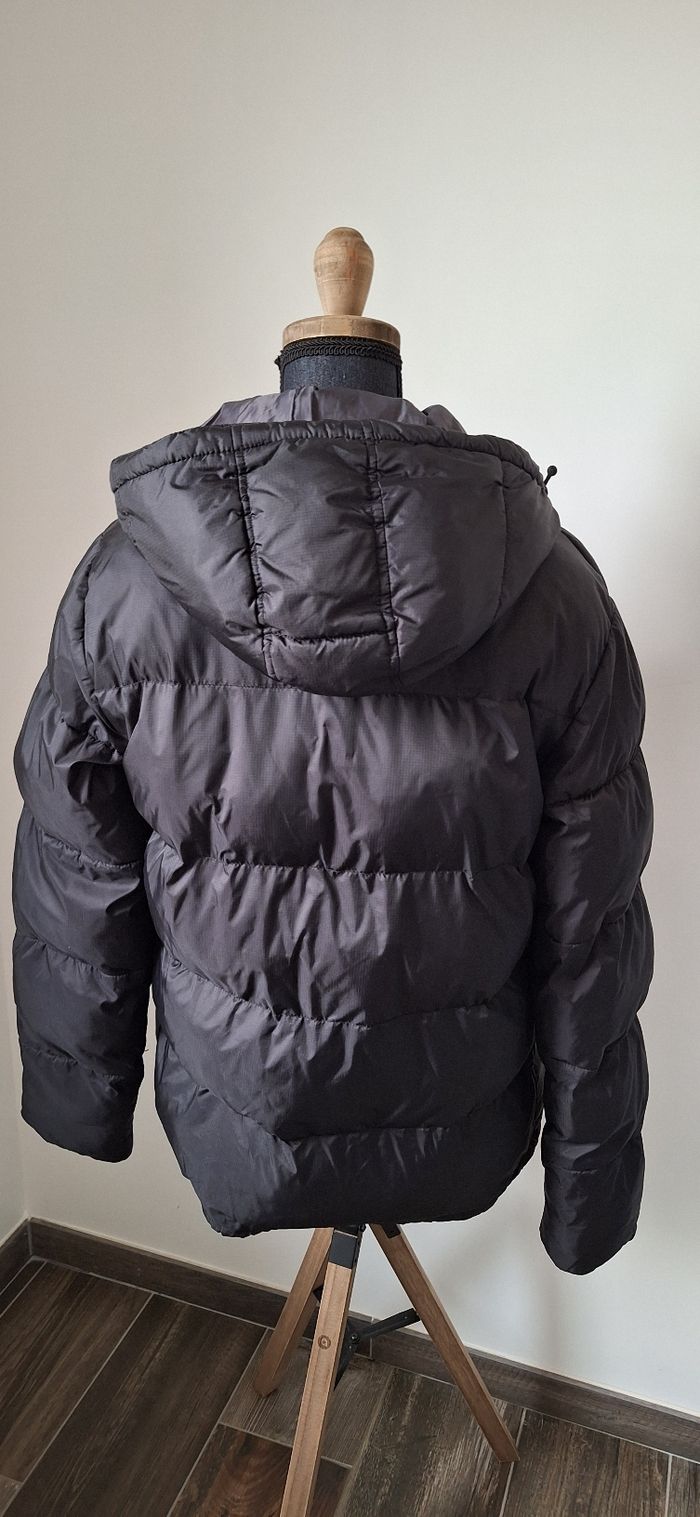 Doudoune noire Schott avec capuche - photo numéro 2
