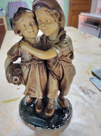 Statuette platre vintage 