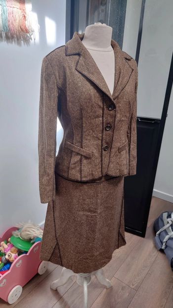 Tailleur jupe retro vintage extenzo t40