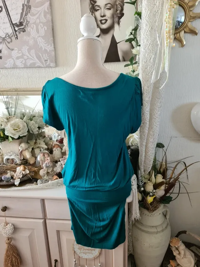 Robe verte Zalando Taille M - photo numéro 3