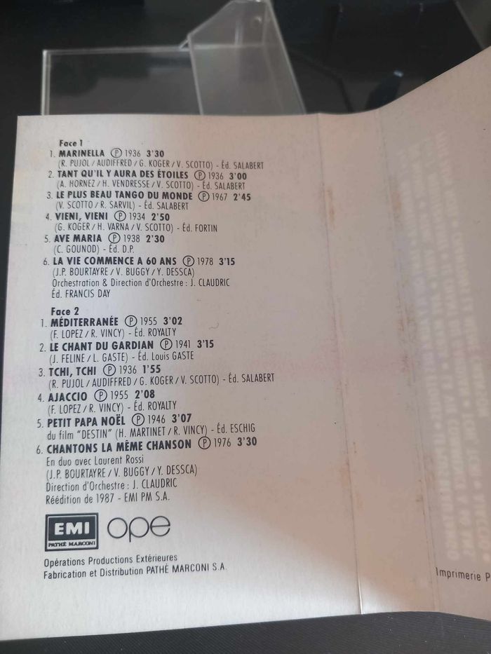 Cassette audio de Tino Rossi - photo numéro 6