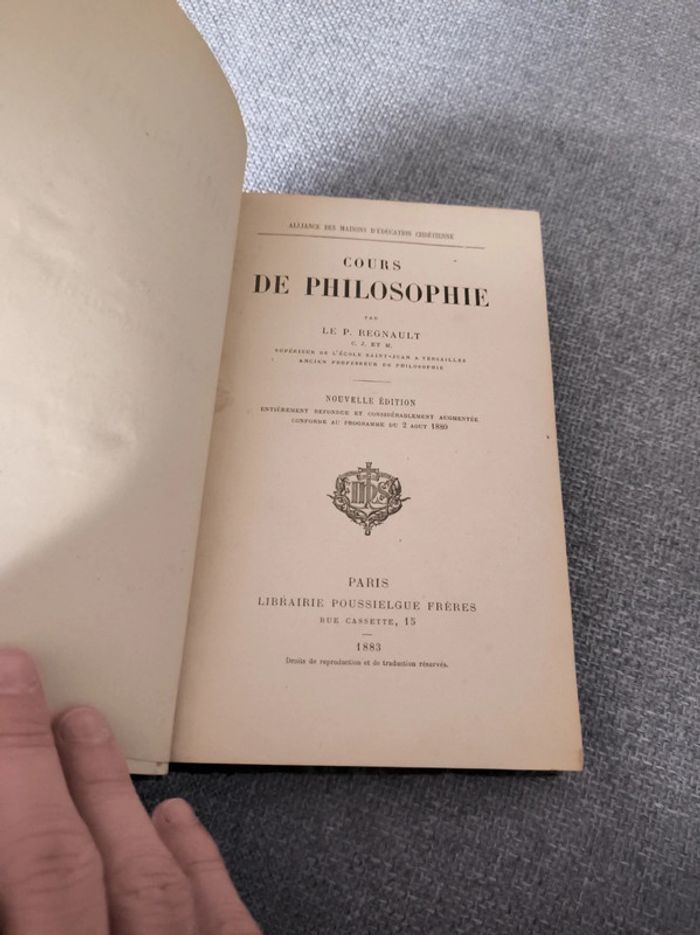 Cours de philosophie