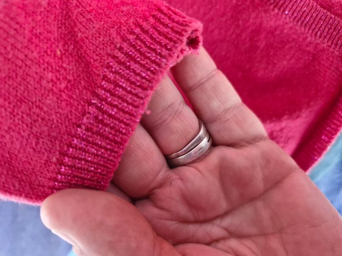 Superbe gilet évasé côtes pailletées - photo numéro 5