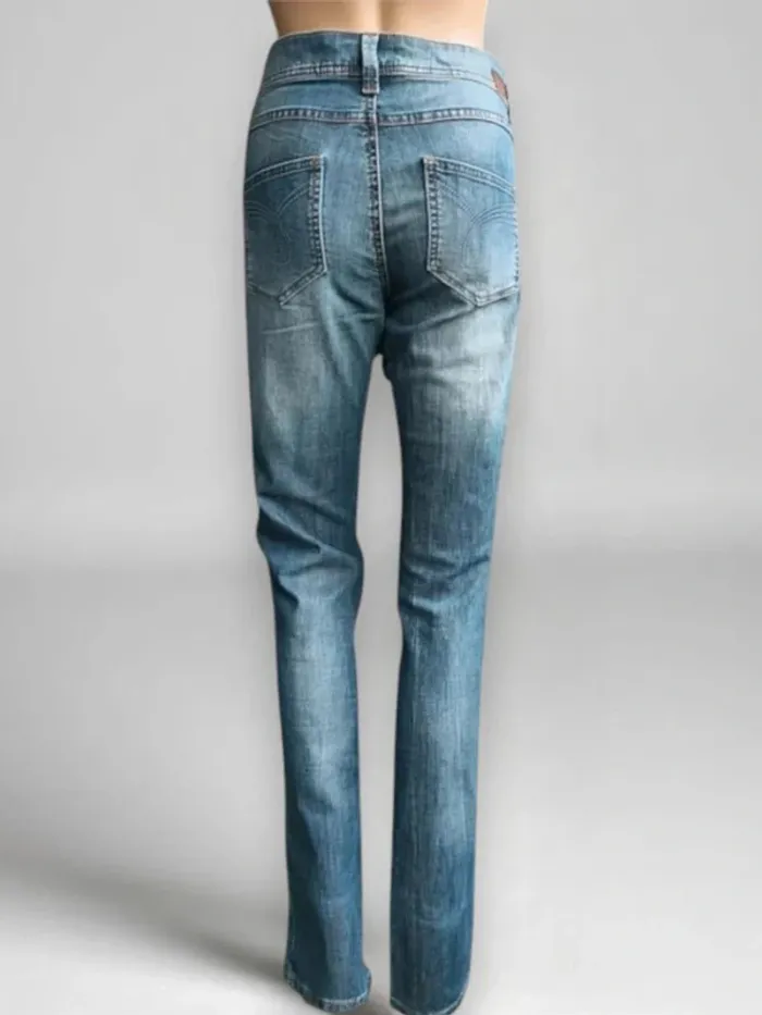 Jean Esprit coupe tube slim ,taille basse ,extensible - photo numéro 2