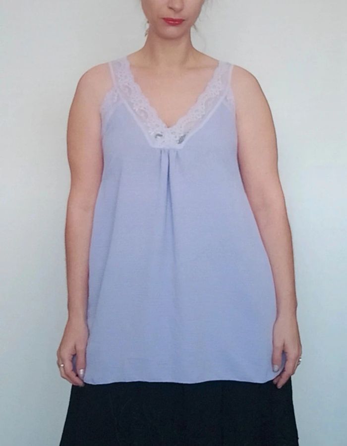 Caraco fluide feminin grande taille lila - photo numéro 6