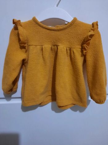 Pull moutardes petitr fille