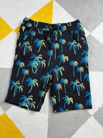 Short Primark | Noir avec motifs | Taille 11 ans