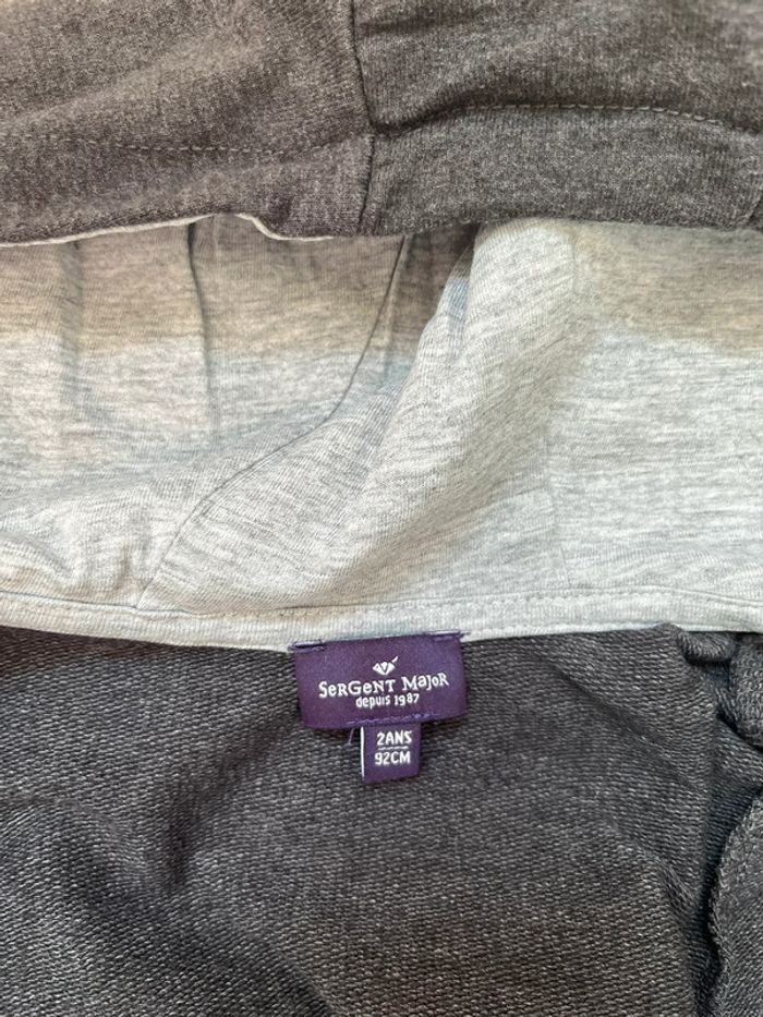 Sweat zippé à capuche Sergent major - taille 2 ans - photo numéro 3