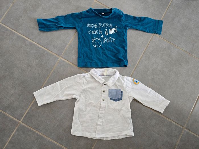 Lot de 2 tee shirts manches longues