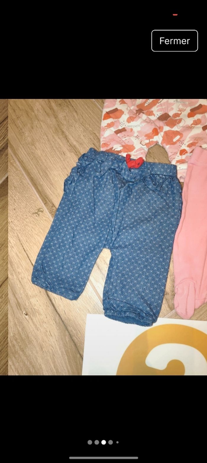 Lot ensemble 4 pantalons leggings dont un réversible doublé chaud - photo numéro 3