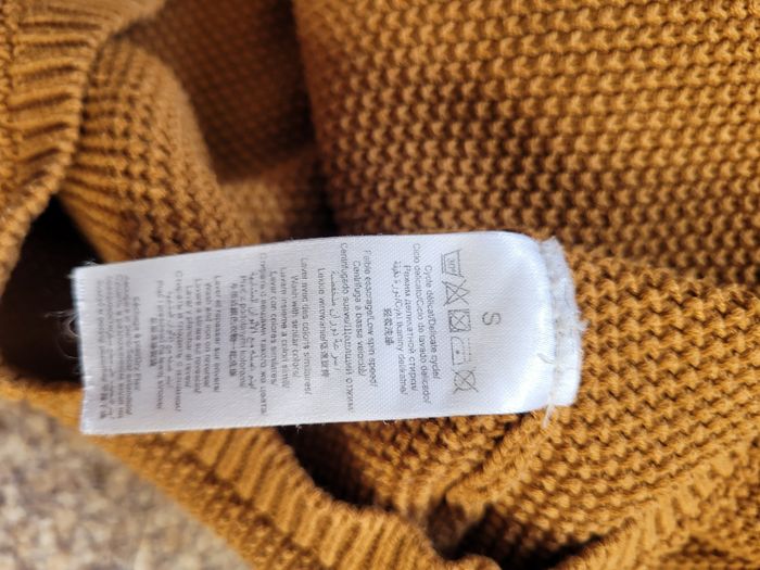 Pull marron/ moutarde - photo numéro 4