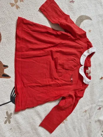 Tee shirt manches longues fille 9 mois DPAM