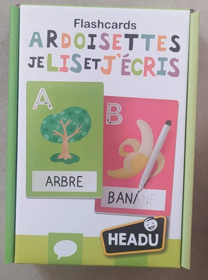 Flashcards Ardoisettes Je Lis Et J'Ecris - Jeu de société sous emballage - Prix Ferme