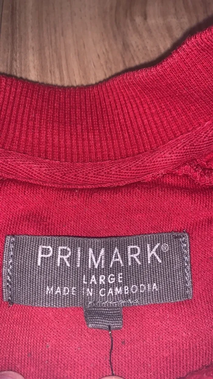 Sweat-shirt homme rouge - photo numéro 4