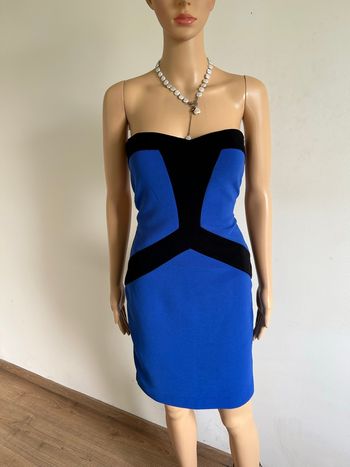 Robe bustier bleue et noire Morgan taille S jamais portée 