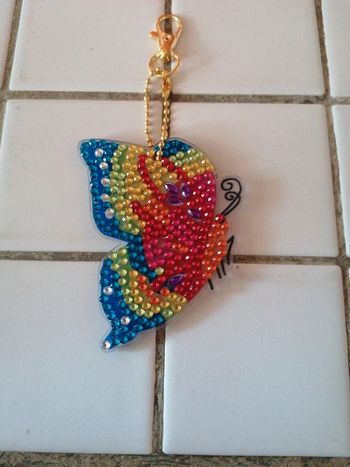 Diamond painting porte clé