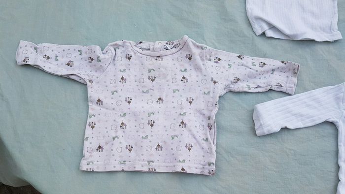 Lot 4 maillots de corps garçon 12 mois - photo numéro 2