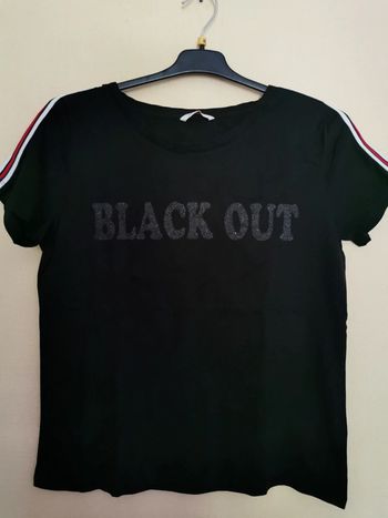 T-shirt Black out