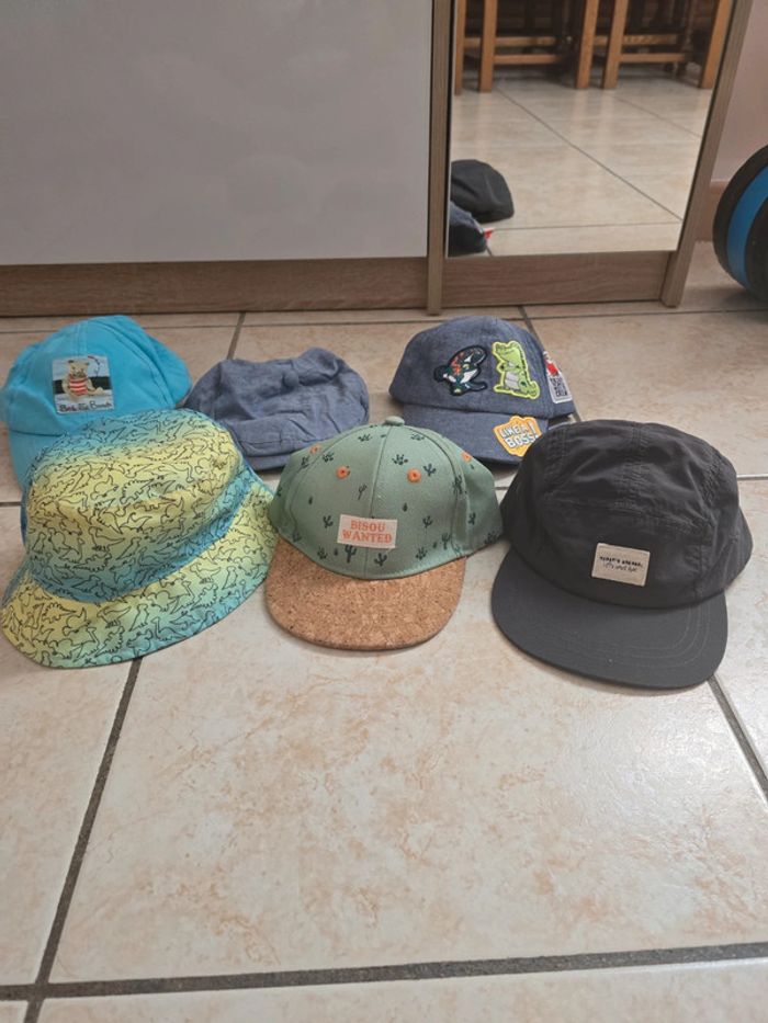 Lot 6 casquette Bob Béret 6 à 12 mois - photo numéro 3