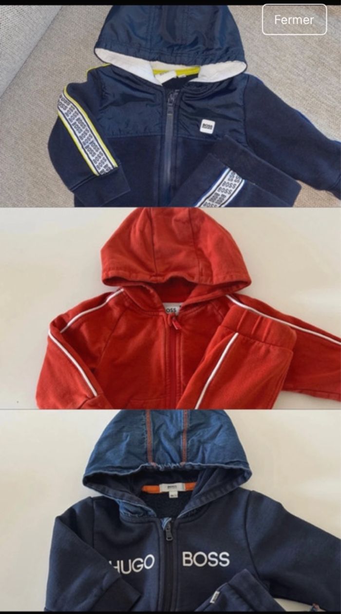 Lot ensembles jogging Hugo Boss 9 mois
