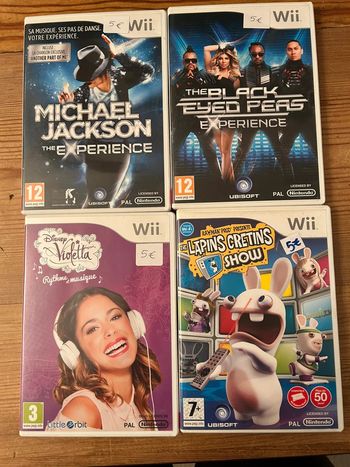 Lot 4 jeux Nintendo Wii
