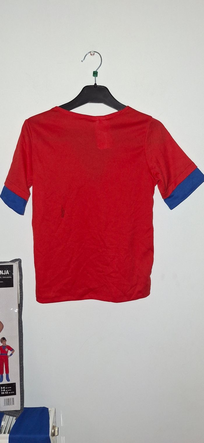 Déguisement Ninja Guerrier Rouge & Bleu 7 ans - photo numéro 8