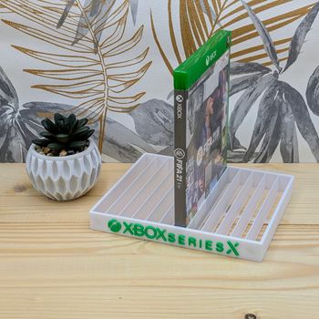 XBox Series X Support 12 boitiers  (Blanc & Vert)